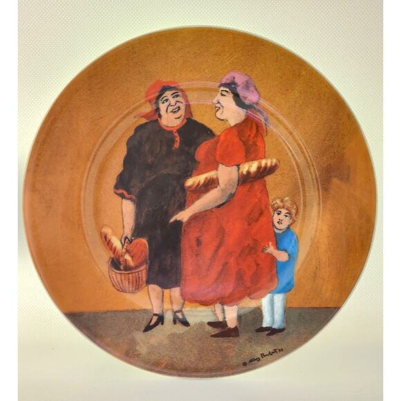 PLATES/SALAD-GUY BUFFET-TUSCAN STOREFRONT SERIES-Porcelain-Made in Germany-Set 2 - Picture 4 of 13